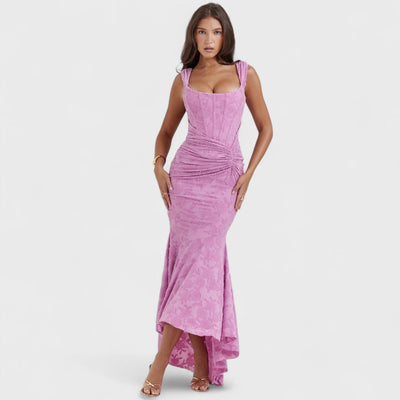 CARISIA™ | Abito Lungo in Pizzo