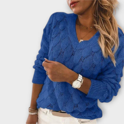 NOEMIER™ | Pullover con Scollo a V in Maglia Morbida